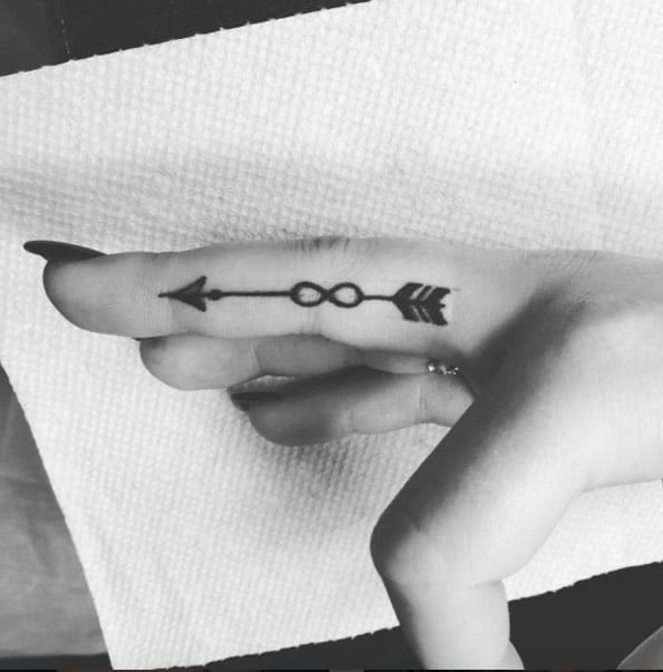 Finger Tattoo Design by Frank Tran