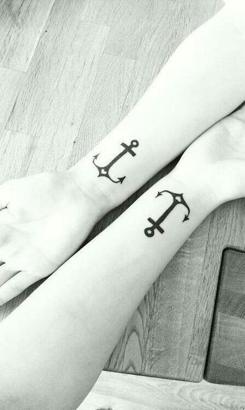 Friendship Anchor Tattoos