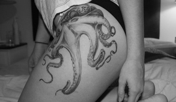 octopus hip Tattoos