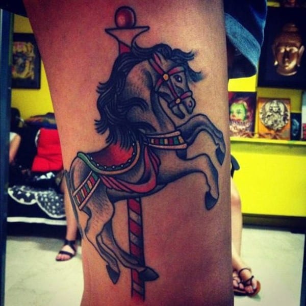 Melanie Martinez Horse Umbrella Forearm Tattoo  Steal Her Style