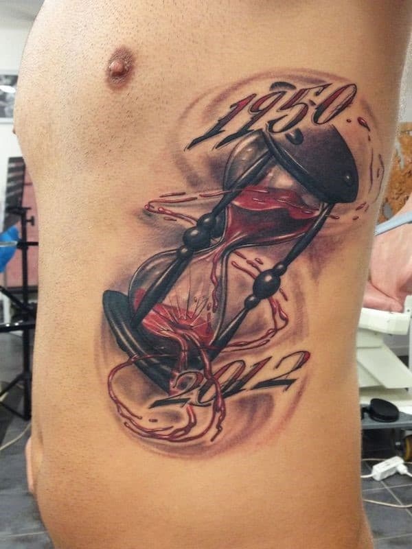 61 Visually Stunning Hourglass Tattoos Designs  Psycho Tats