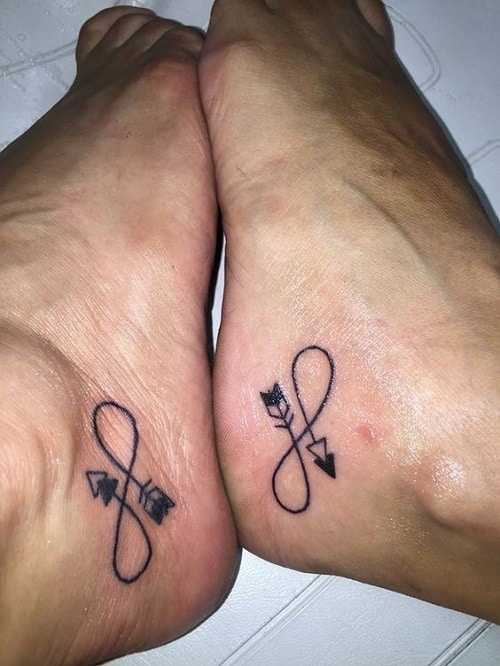 Infinity Arrow Best Friend Tattoos