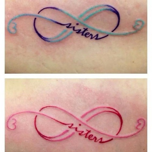 Infinity Sisters Friendship Tattoos