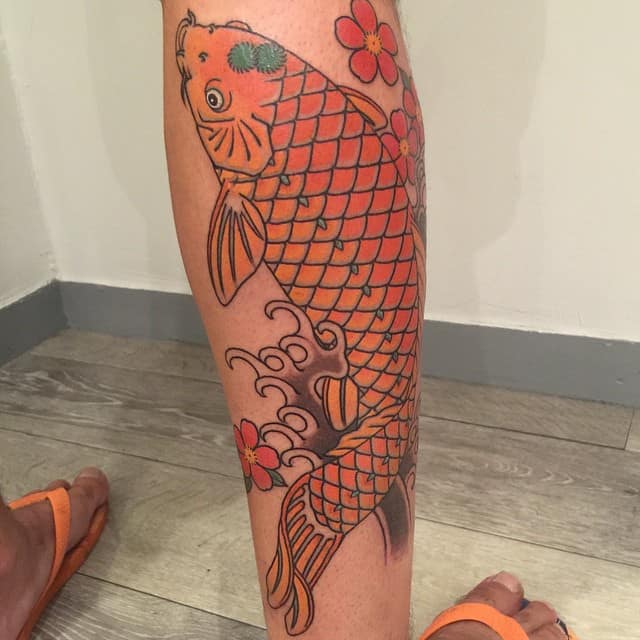 Koi Fish Tattoo by Katie McGowan  Koi fish tattoo Tattoos Fish tattoos