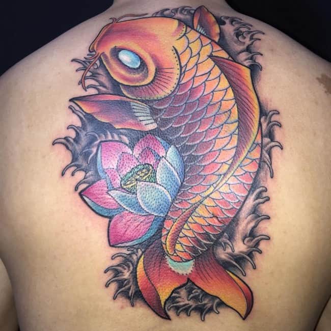 koi fish tattoos for women