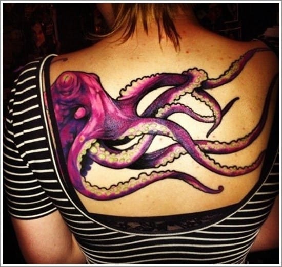 Octopus Tattoo Color, HD Png Download - vhv