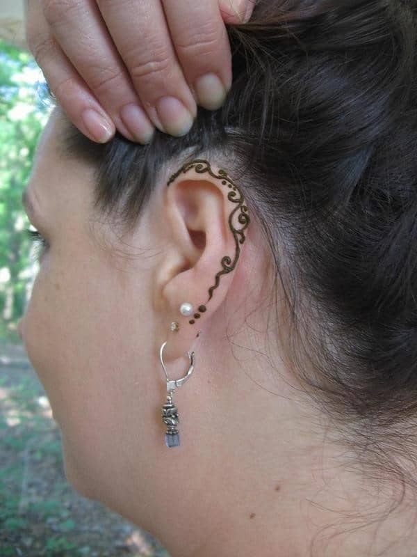 150 Sensuous Inner-Behind The Ear Tattoos (Ultimate Guide, September 2020)