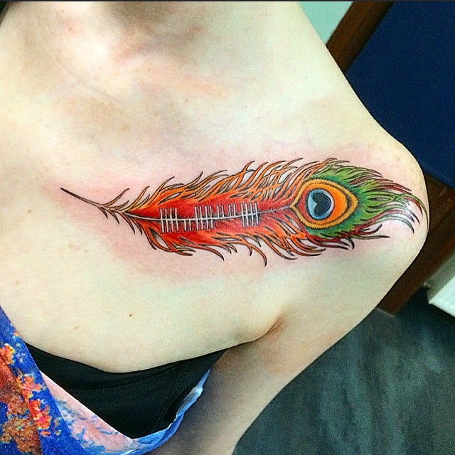 peacock feather tattoos