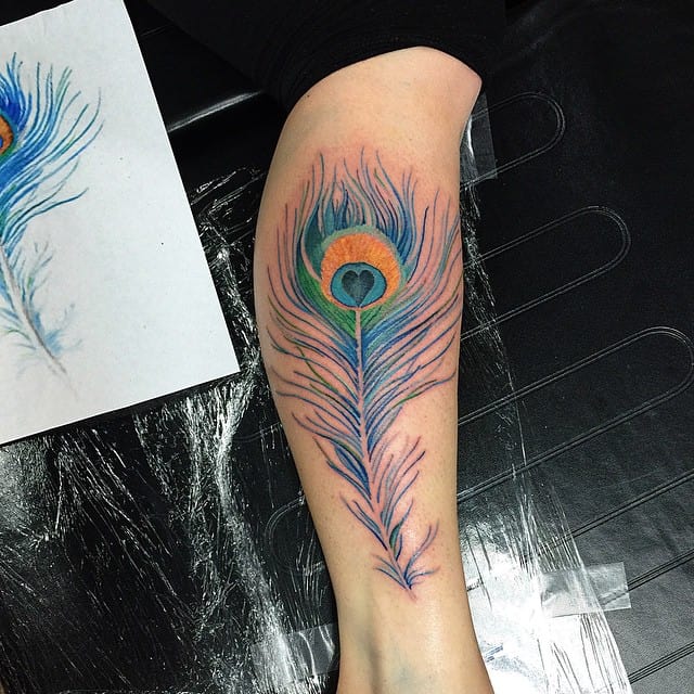 peacock feather tattoos