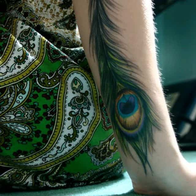 peacock feather tattoos