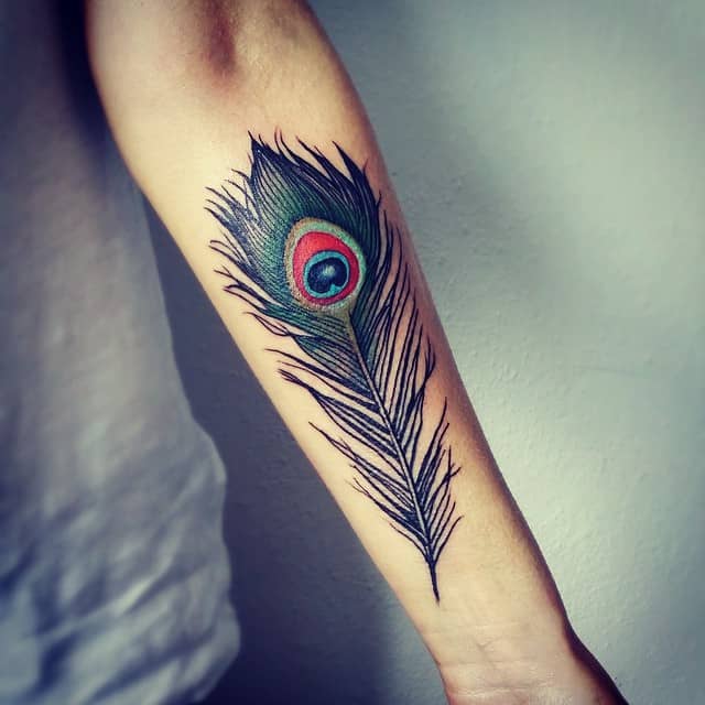 peacock feather tattoos