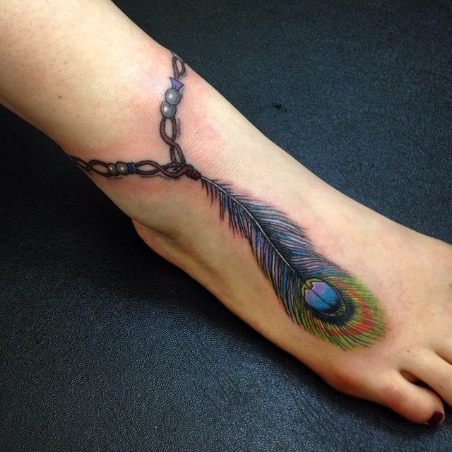 peacock feather tattoos