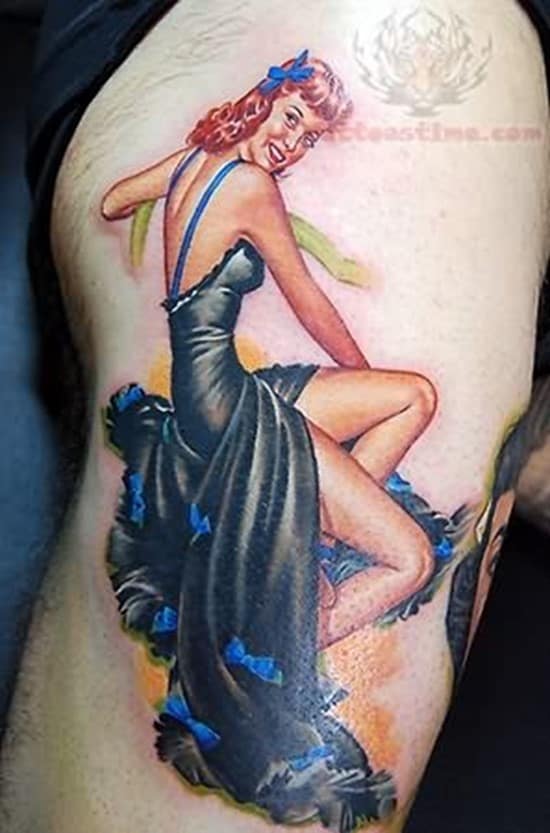 pin-up-girl-tattoo-on-shoulder