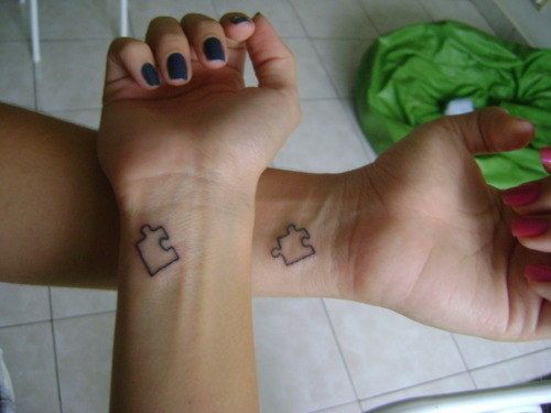 Puzzle Pieces Best Friend Tattoos