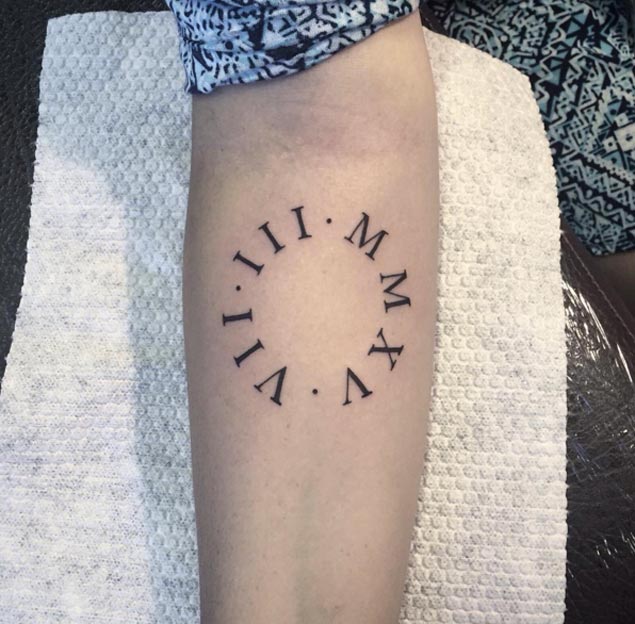 100 Stylish Roman Numerals Tattoos Ideas March 2020