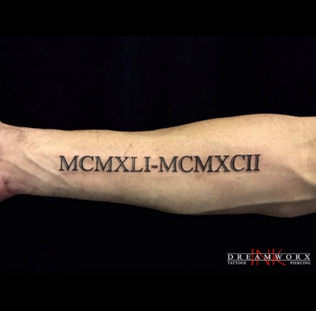 100 Stylish Roman Numerals Tattoos Ideas (July 2019)