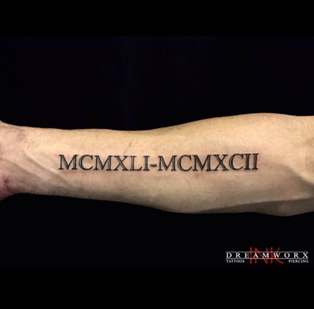 Top 32 Gorgeous Roman Numerals Tattoo Design Ideas 2023  Saved Tattoo