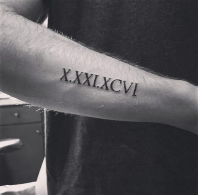 100 Stylish Roman Numerals Tattoos Ideas (September 2021)