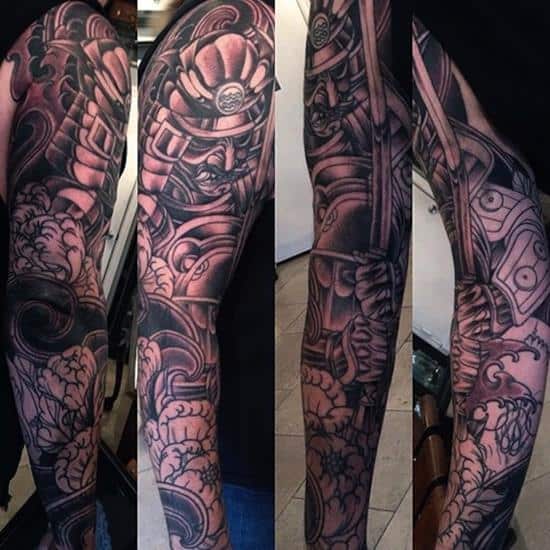 samurai tattoo sleeve