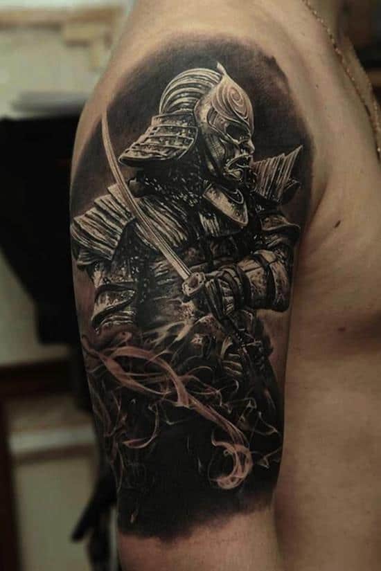 samurai arm tattoo samurai tattoos realistic