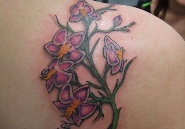 shoulder-blade-orchid-tattoo