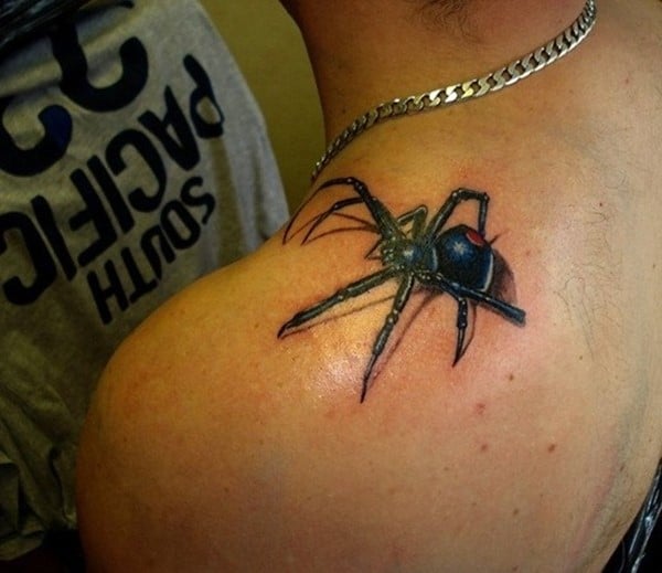 black tarantula tattoo