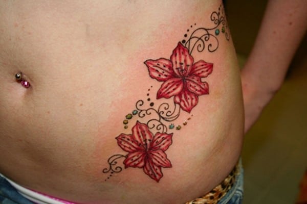 side-hip-orchid-tattoo