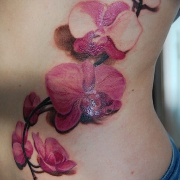 side-orchid-tattoo