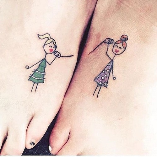 Sisterly Love Best Friend Tattoos