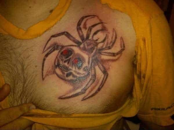 skull-spider-tattoo