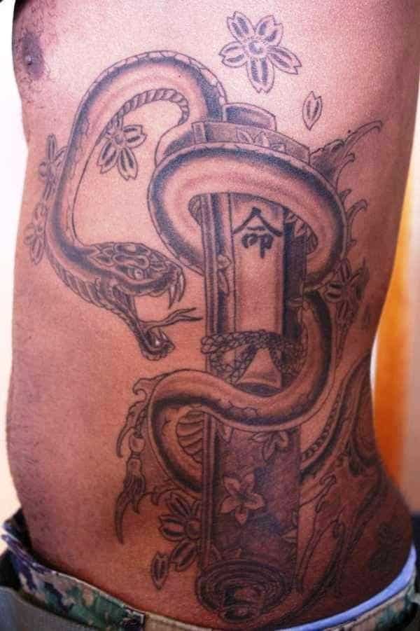 snake-scroll-tattoo