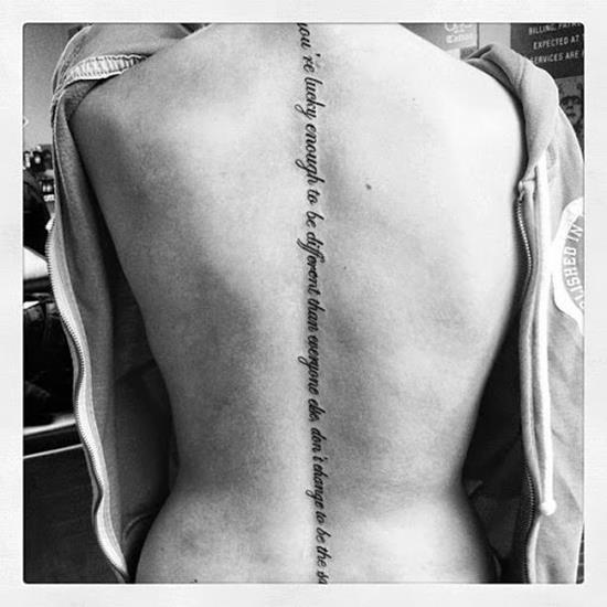 elegant spine tattoo ideas