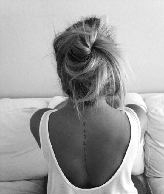 30 Gorgeous Spine Tattoos for Women in 2023  Fashionterest