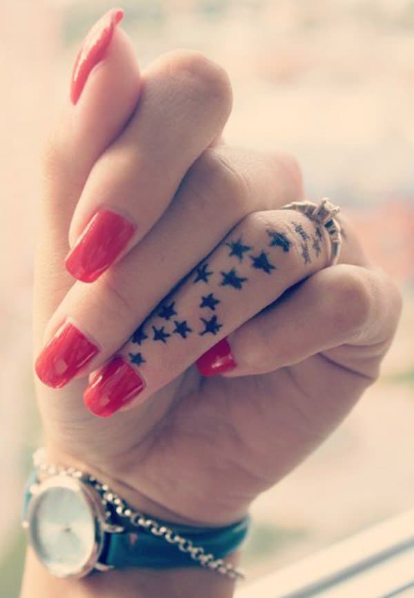 Star Finger Tattoo