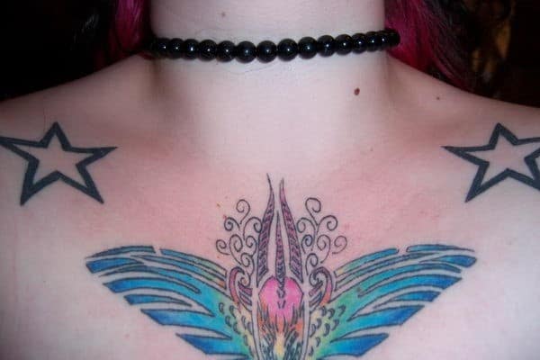 115 Most Stylish Collar Bone Tattoos May 2020