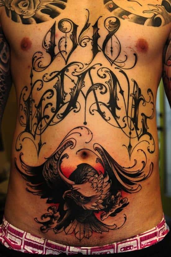 stomach-tattoo-ambigram