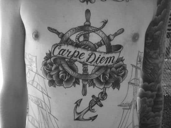 stomach-tattoo-carpe-diem