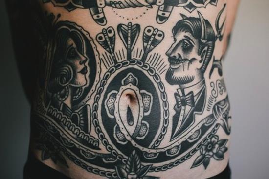 stomach-tattoo-interesting