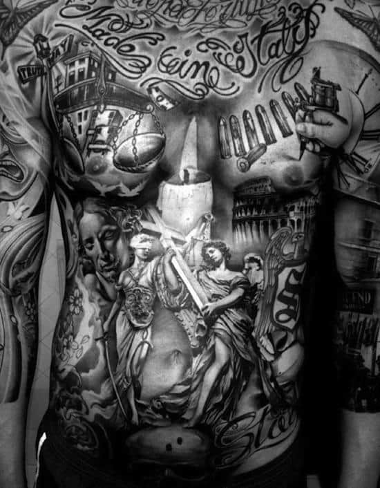 stomach-tattoo-justice