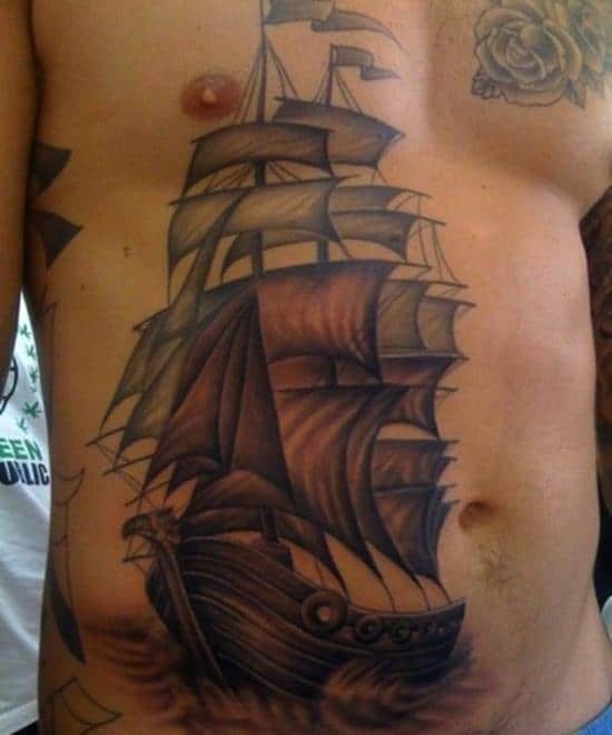 stomach-tattoo-ship