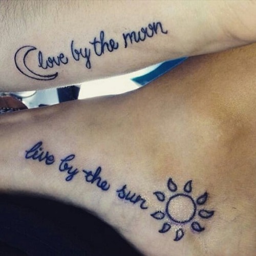 Sun and Moon Quotes Friendship Tattoos