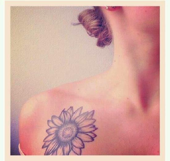 sunflower-tattoo-no-color