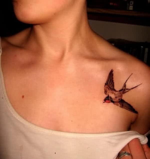 115 Most Stylish Collar Bone Tattoos