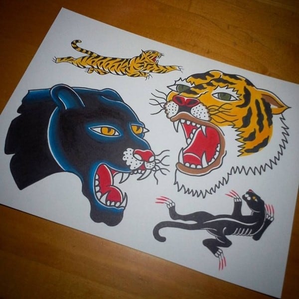 tiger and panther design