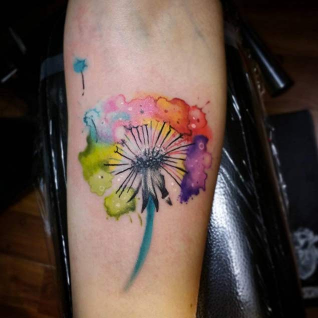 58 Impressive Dandelion Tattoos On Shoulder  Tattoo Designs   TattoosBagcom