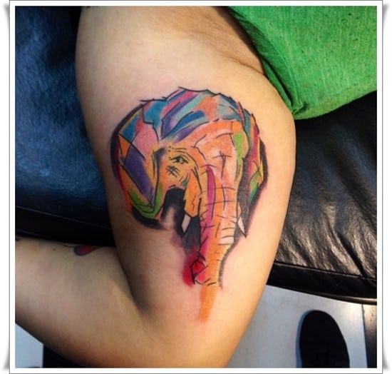 watercolor-elephant-tattoo