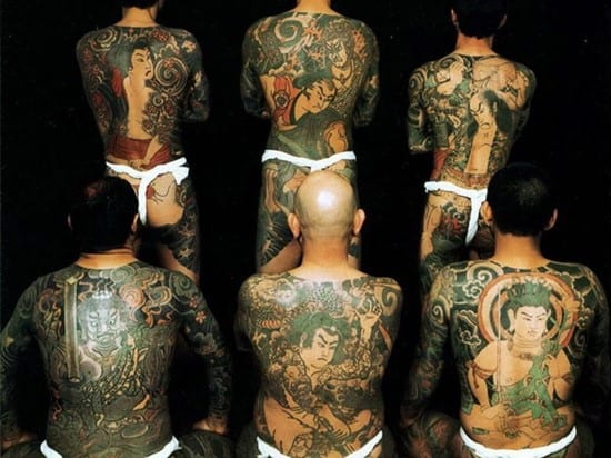 japanese gang with tattoos