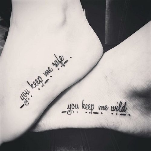 Forever young tattoo on foot
