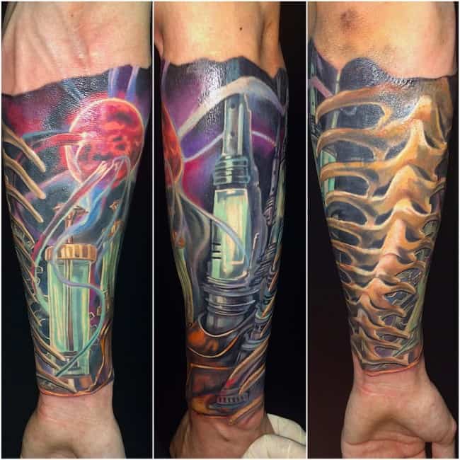 150 Creative Biomechanical Tattoos (Ultimate Guide, February 2020)