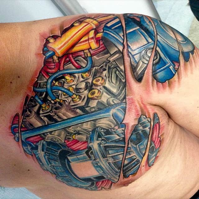 150 Innovative Biomechanical Tattoos & Meanings